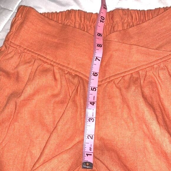 Banjara XS Rust Linen/Rayon Blend Elastic Waist Women’s Pants - Picture 10 of 11